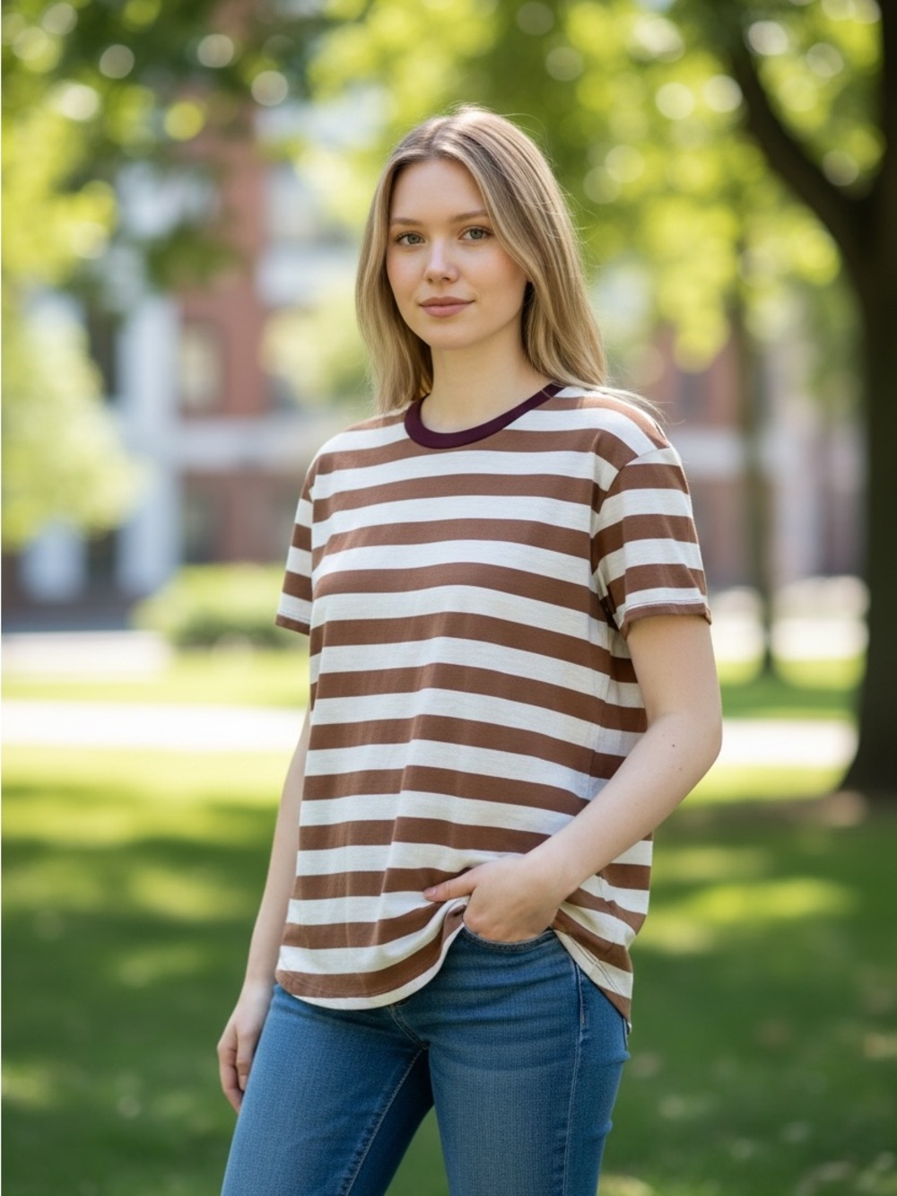 Madewell Whisper Cotton Ringer Tee